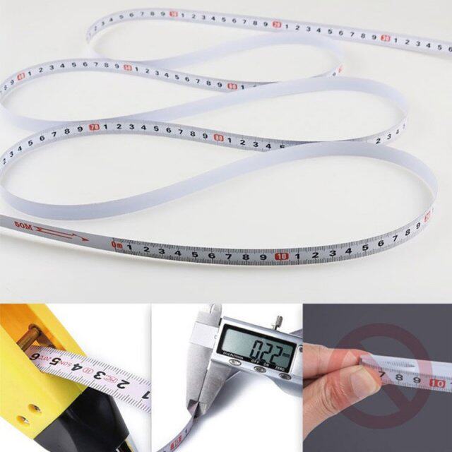 30/100 Meters Measuring Ruler Carbon Steel Metric Tape Retra_虎窝淘