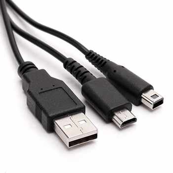 10 pcs a lot 1.2m USB Data Charging Cable Charger Dual Conne