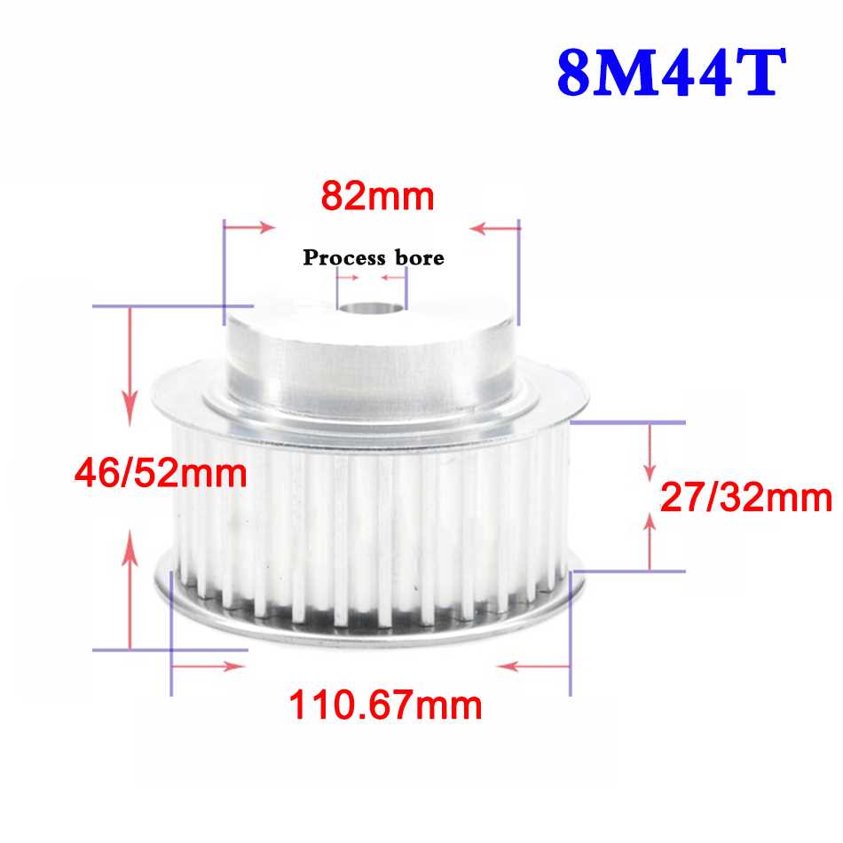 1PCS 8M 39 Teeth To 45 Teeth Synchronous Wheel Width 27mm 32