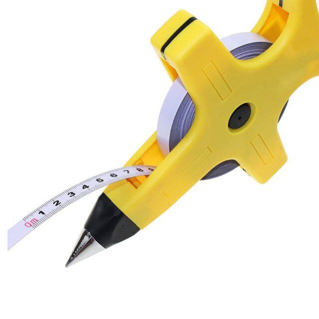 30/100 Meters Measuring Ruler Carbon Steel Metric Tape Retra_虎窝淘