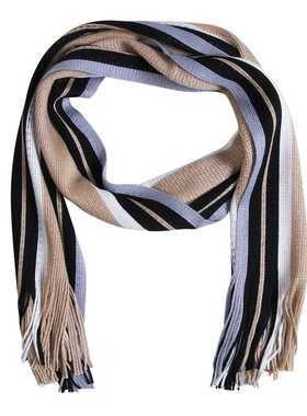 New Men's Winter Warm Cashmere Scarf Classic Striped Busines