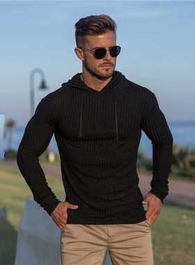 New Fashion Winter Hooded Sweater Men Warm Turtleneck Mens S