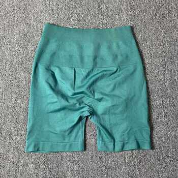 ໂສ້ງຂາສັ້ນ Yoga ແອວສູງ Seamless Push Up Running Shorts Scrun