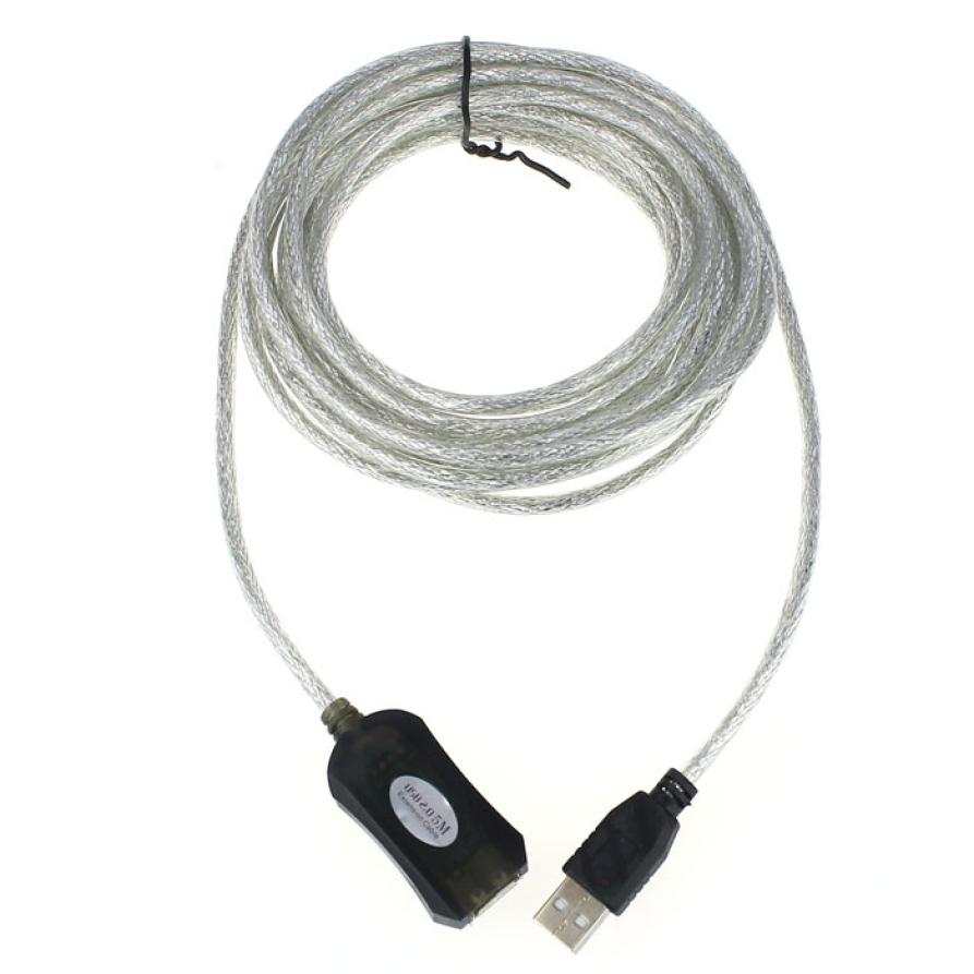 5M USB Active Repeater Cable Extension Lead For Computer Plu - 图1