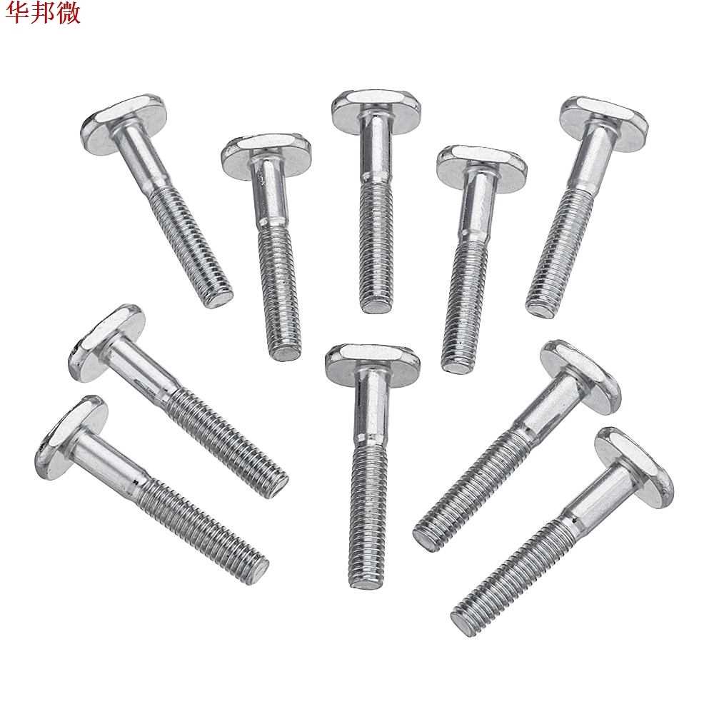 Machifit 10pcs M6x40mm T-Nut T Sliding Screws For 30 Series-图1