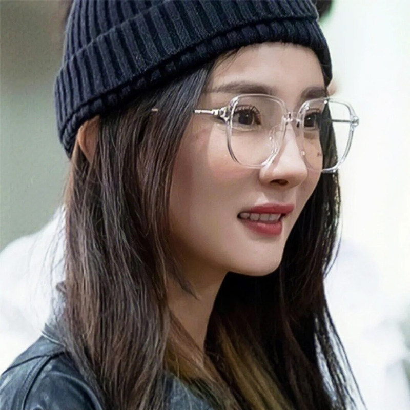 超轻方框眼镜框方圆脸适合的黑框眼镜近视素颜神器大脸显瘦网红款 - 图2