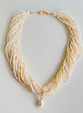 轻奢多层小众设计高级感毛衣链