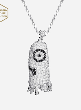 INS潮小怪物吊坠嘻哈项链