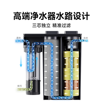 【新品】当贝鱼缸过滤器N1 800升AI智能款壁挂外置式净水循环