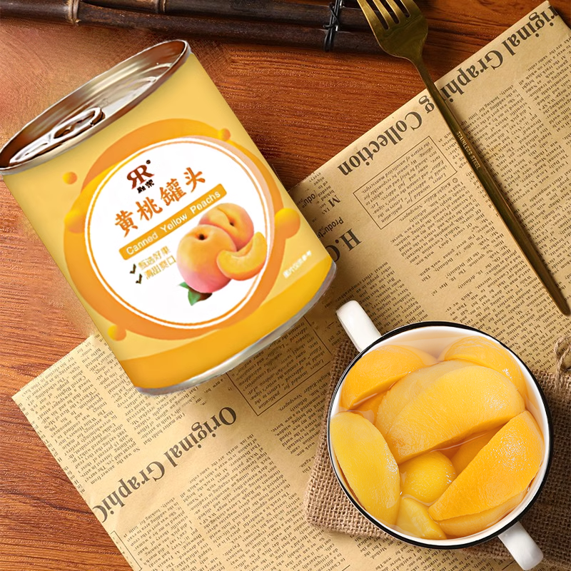 融荣老式糖水黄桃水果
