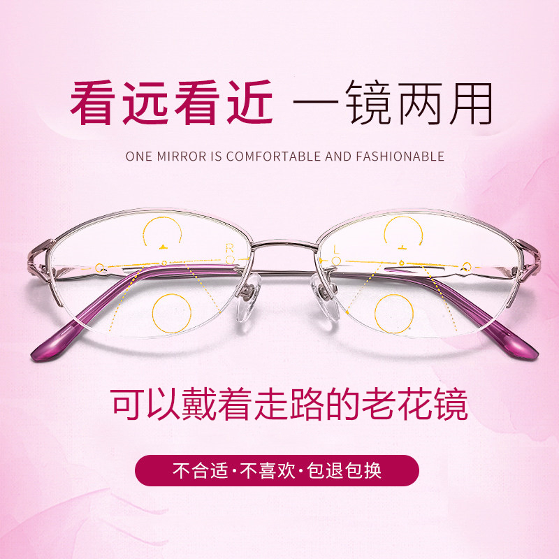 艺锋斯旗舰店智能老花镜男自动变焦远近两用高清防蓝光抗疲劳折叠女老人眼镜1