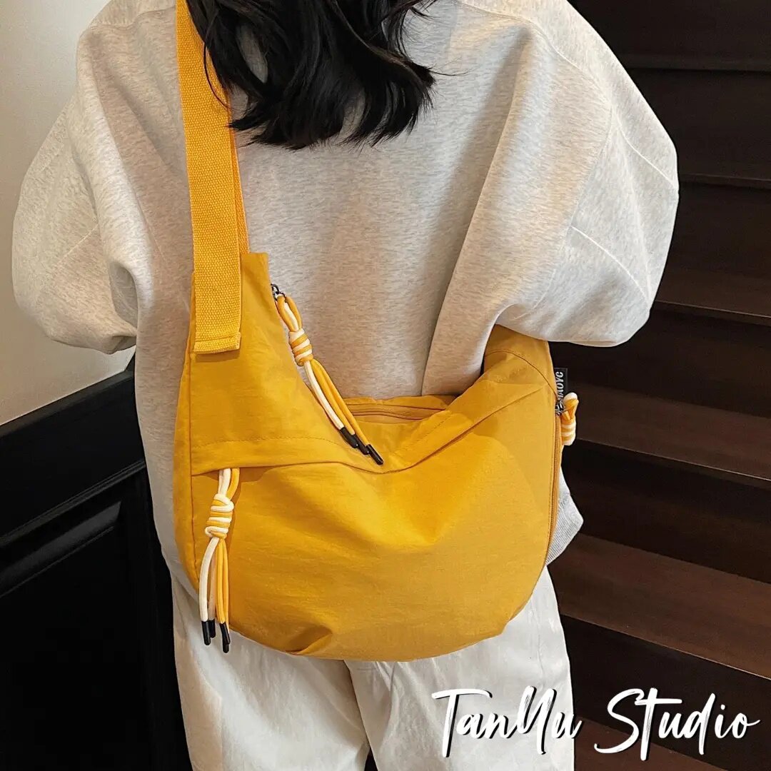 Tanyu Nylon Dumpling Bag Large Capacity Lightweight Crossbody
