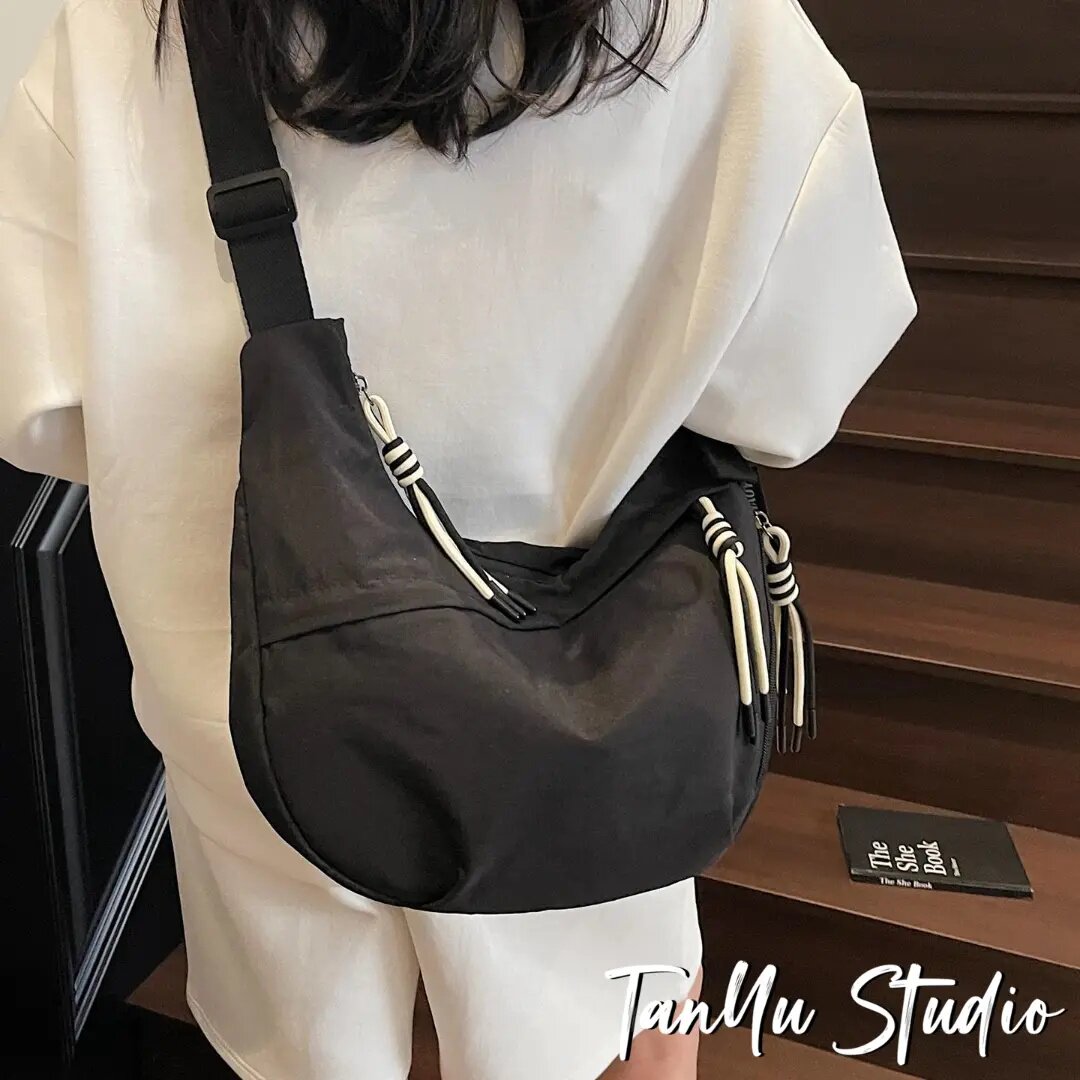 Tanyu Nylon Dumpling Bag Large Capacity Lightweight Crossbody