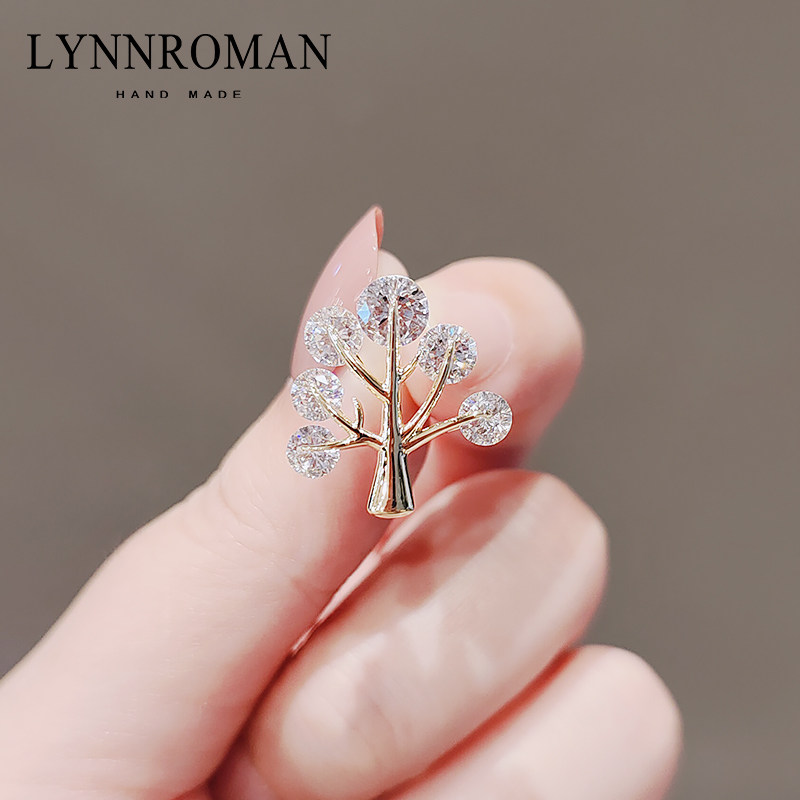 LYNNROMAN原创生命之树胸针女2022年新款小别针防走光扣开衫配饰,淘宝优惠券,粉丝福利购,淘宝优惠卷