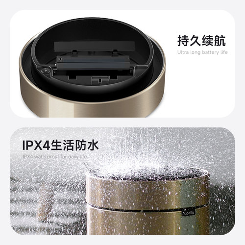 优百纳智能感应垃圾桶家用自动开盖不锈钢圆形创意客厅厨房卫生间 - 图3