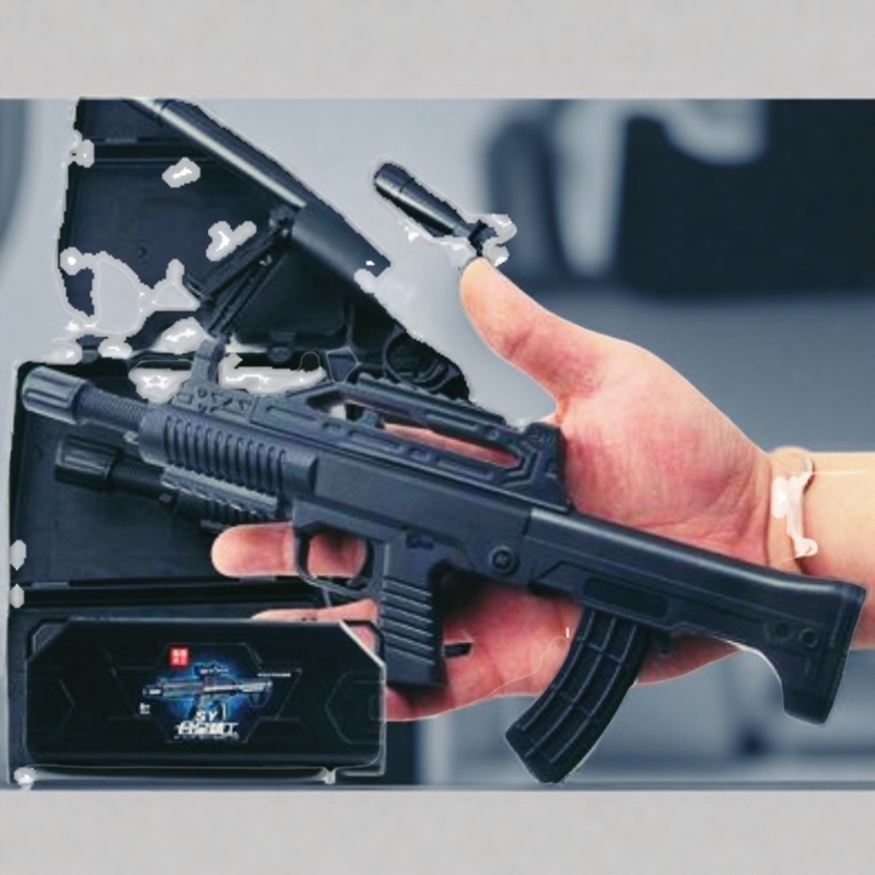 sy合金精工枪儿童玩具软蛋枪CF合金AK47冲锋枪M16巴雷特步枪仿真8 - 图0