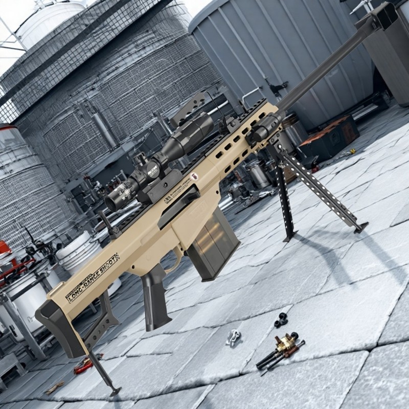 乐辉软弹枪手动上堂抛壳超大号巴雷特狙击枪儿童玩具户外训练模型,淘宝优惠券,粉丝福利购,淘宝优惠卷