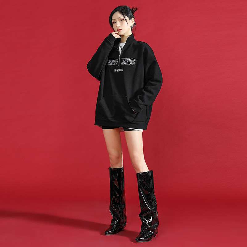 美式polo领春季2022新款字母卫衣 义寇卫衣/绒衫