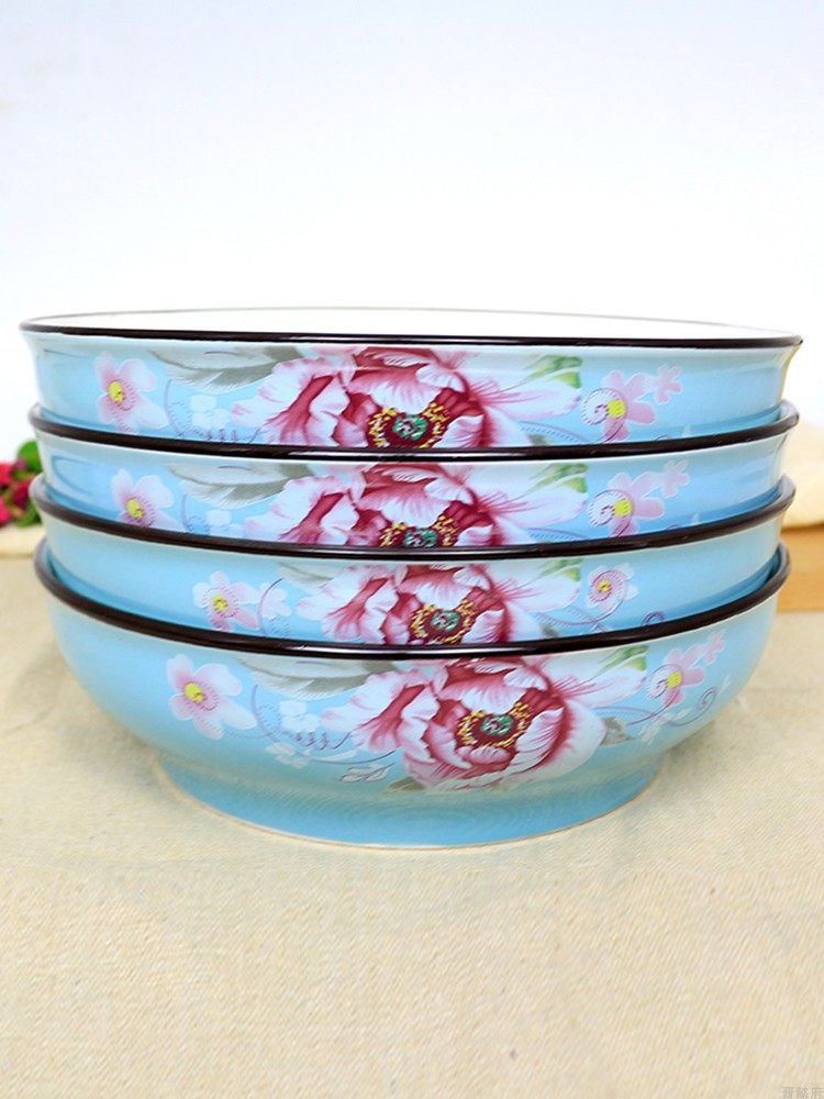 盘子菜盘家用深盘陶瓷2/4/6个盘子碗套装组合碟子创意网红高级感,淘宝优惠券,粉丝福利购,淘宝优惠卷