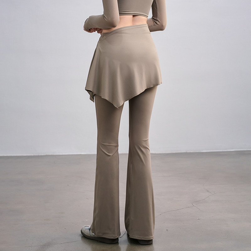 瑜伽裤女秋冬两件套外穿运动跑步喇叭裤高腰提臀普拉提训练健身裤,淘宝优惠券,粉丝福利购,淘宝优惠卷