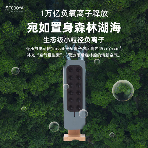 法国进口TEQOYA得康氧无耗材负离子发生器氧吧负氧离子空气净化器 - 图3