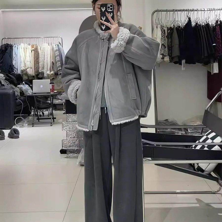 LILY MOST时尚毛绒一体保暖外套2025冬季新款百搭休闲夹克棉服女,淘宝优惠券,粉丝福利购,淘宝优惠卷