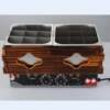 Manufacturer's commercial oden cooking machine double-cylinder electric hot spicy snacks stall equipment wooden frame oden cooking machine