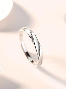 情侣对戒婚戒小众高级感可调