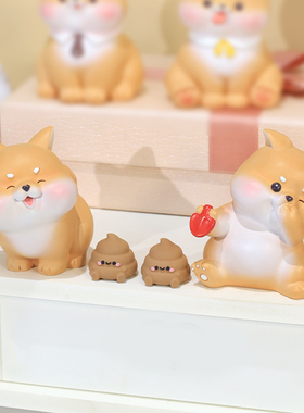 宝贝故事柴犬摆件合集