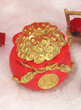 马年财满福袋摆件新年桌面装饰