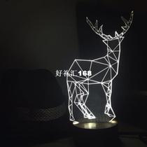 3D Wood Mood Lamp Skull Darth Vader Bulbing Light USB Baymax