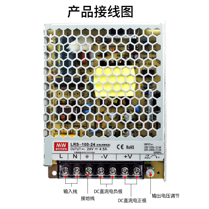 LRS超薄型开关电源35W50W75W100W150W200W350W直流220V转12V稳压 - 图0