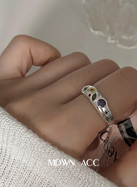 彩色锆石一恋简约百搭女