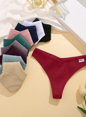 Women's G-string sexy new style briefs Waffle top