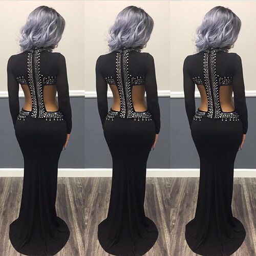 2019 women party gown formal dress ladies fashion dresses - 图0