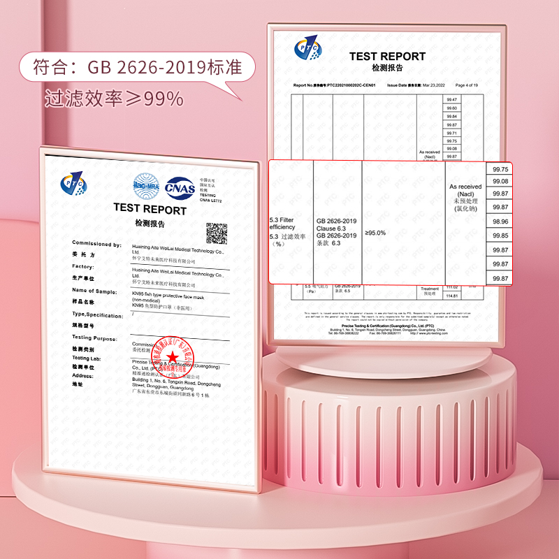 渐变色n95口罩3d超立体莫兰迪女可爱网红高颜值kn95一次性2022冬 - 图3