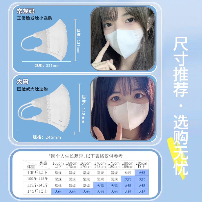 【COSER版】圣铭COS口罩3D立体一次性轻薄透气2024款显瘦显脸小