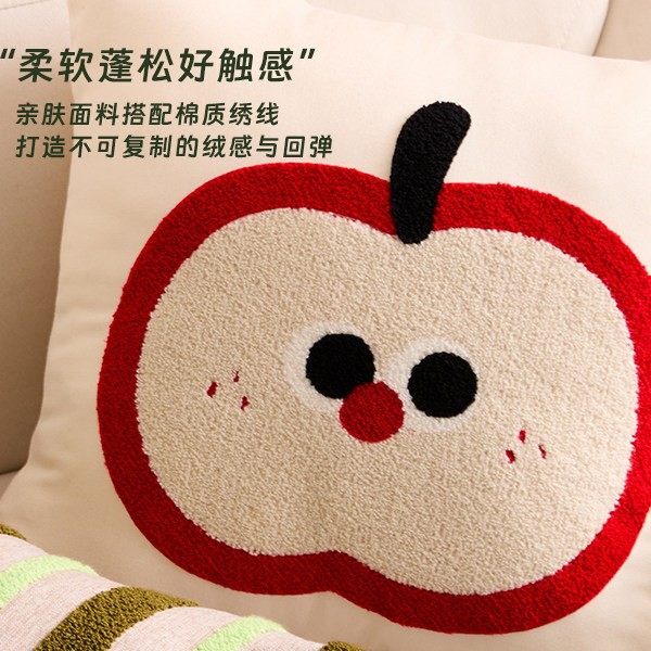 卡通法式抱枕刺绣可爱卧室客厅沙发床头靠垫靠枕飘窗腰枕含芯枕套,淘宝优惠券,粉丝福利购,淘宝优惠卷