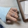 999 Pure Silver Curved Light Twist Croissant Open Ring