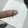Pure silver 999 Mobius Austin sand shiny ring