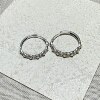 Sterling silver 925 silver lucky seven grains of rice retro pattern oval silver ring opening exquisite design ring gift