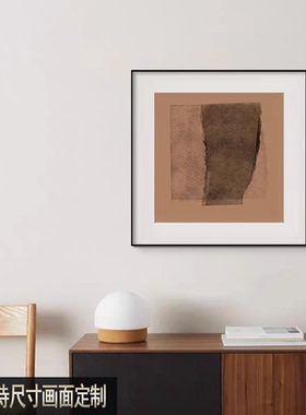 现代高端奶油风客厅装饰画意式极简卧室床头挂画玄关书房挂画壁画