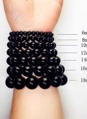 天然黑曜石男士本命年貔貅