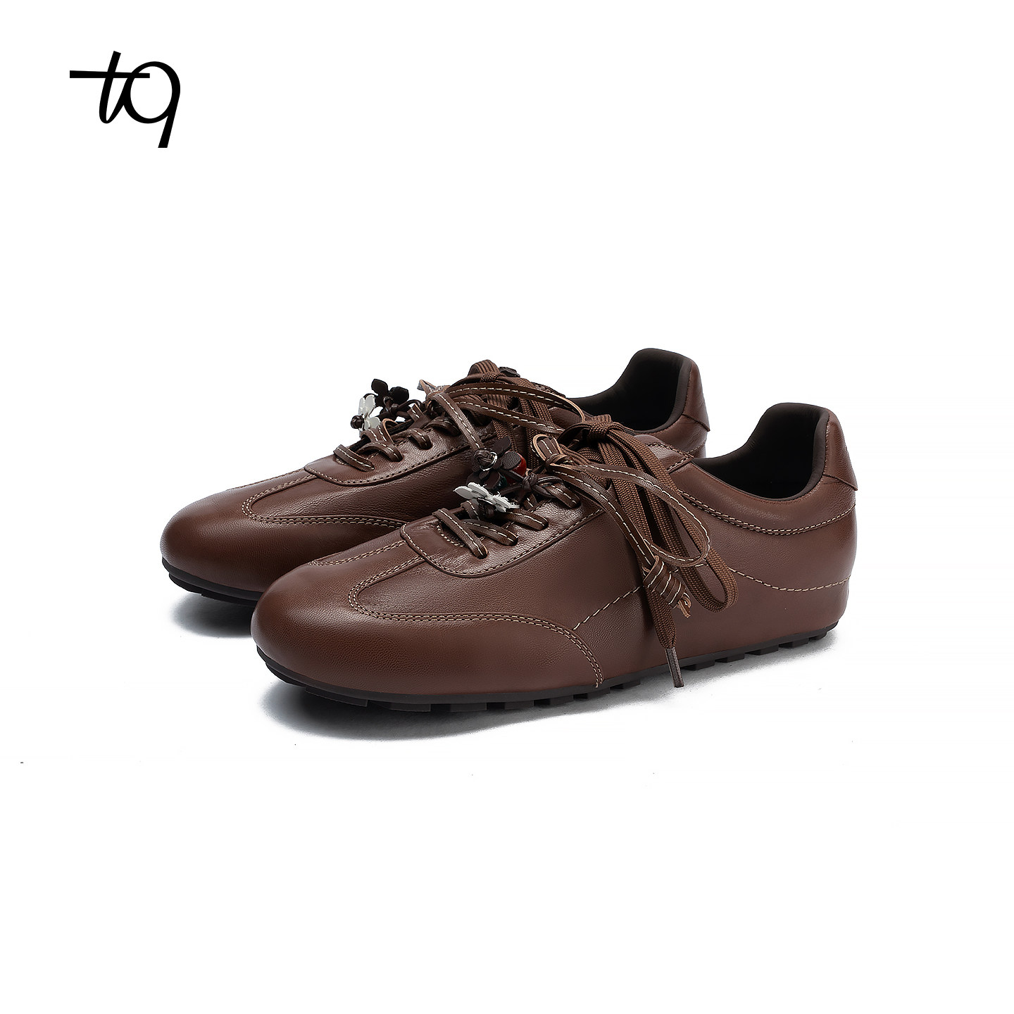 Talitaqoom2026春季新款木质调慵懒多绑带小花挂饰软底德训鞋tq女,淘宝优惠券,粉丝福利购,淘宝优惠卷