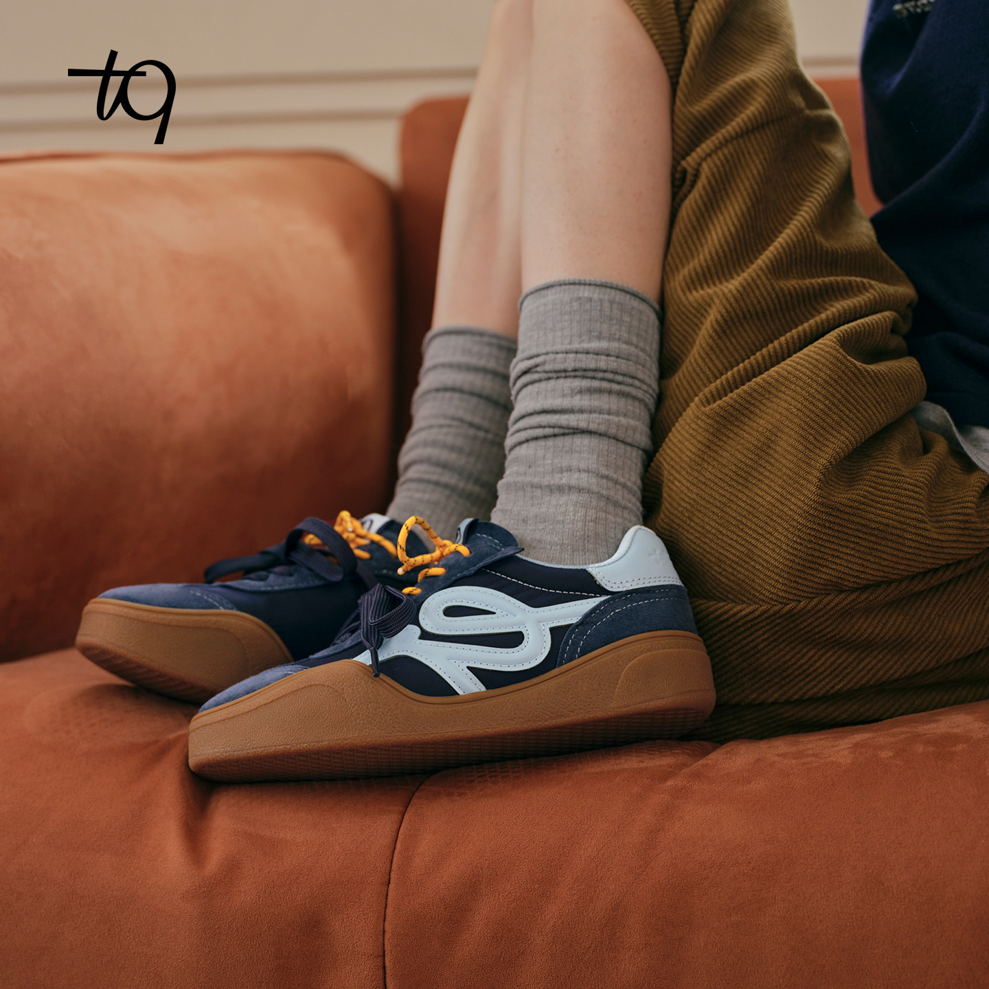 Talitaqoom焦糖系列2025秋季新款复古德训鞋百搭厚底板鞋休闲鞋tq,淘宝优惠券,粉丝福利购,淘宝优惠卷