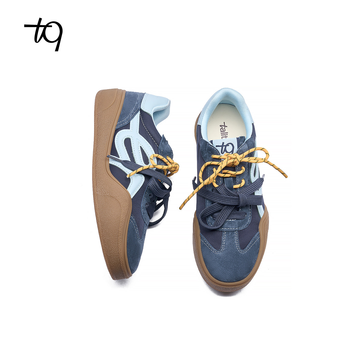 Talitaqoom焦糖系列2025秋季新款复古德训鞋百搭厚底板鞋休闲鞋tq,淘宝优惠券,粉丝福利购,淘宝优惠卷