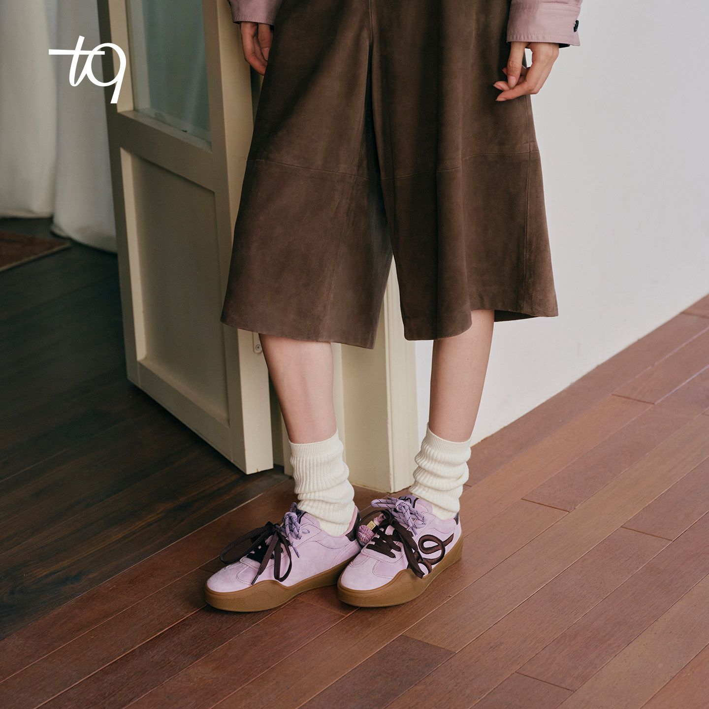 【张艺凡同款】焦糖系列Talitaqoom复古刺绣厚底德训鞋休闲鞋tq女,淘宝优惠券,粉丝福利购,淘宝优惠卷