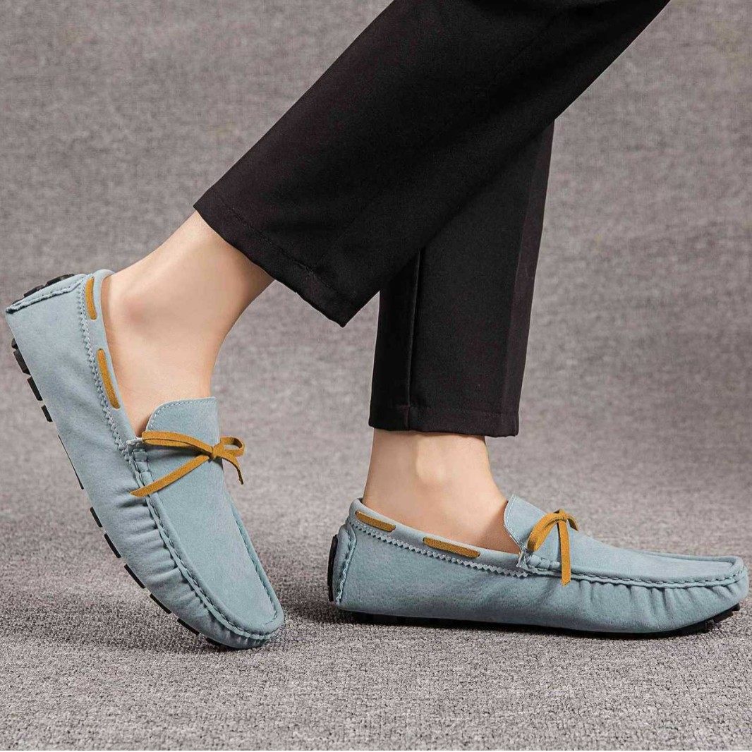 跨境男士反绒皮流苏商务豆豆鞋轻便一脚蹬乐福鞋简约时尚大码男鞋,淘宝优惠券,粉丝福利购,淘宝优惠卷