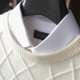 Men's round neck stretchy knitted cashmere sweater