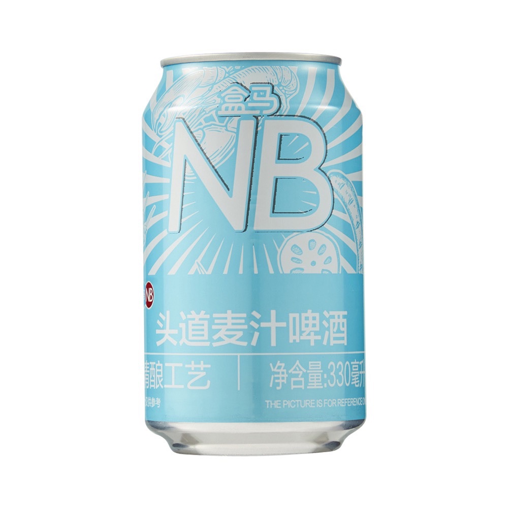 盒马NB头道麦汁啤酒330ml*24罐原麦汁浓度8.7度精酿工艺20天发酵-图3